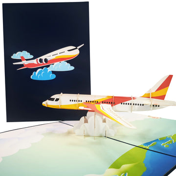 Commercial Airliner 3D Pop Up Card UK